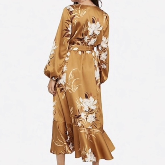 Express x Rocky Barnes Kimono Wrap Dress size XS/S - Picture 3 of 9